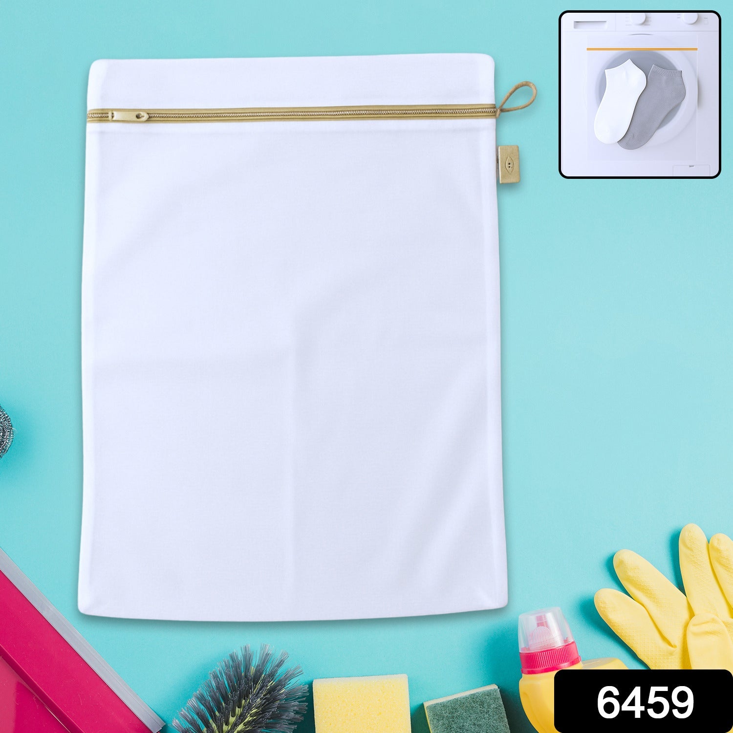 Large Mesh Laundry Bag with Zipper for Delicates & Travel Storage