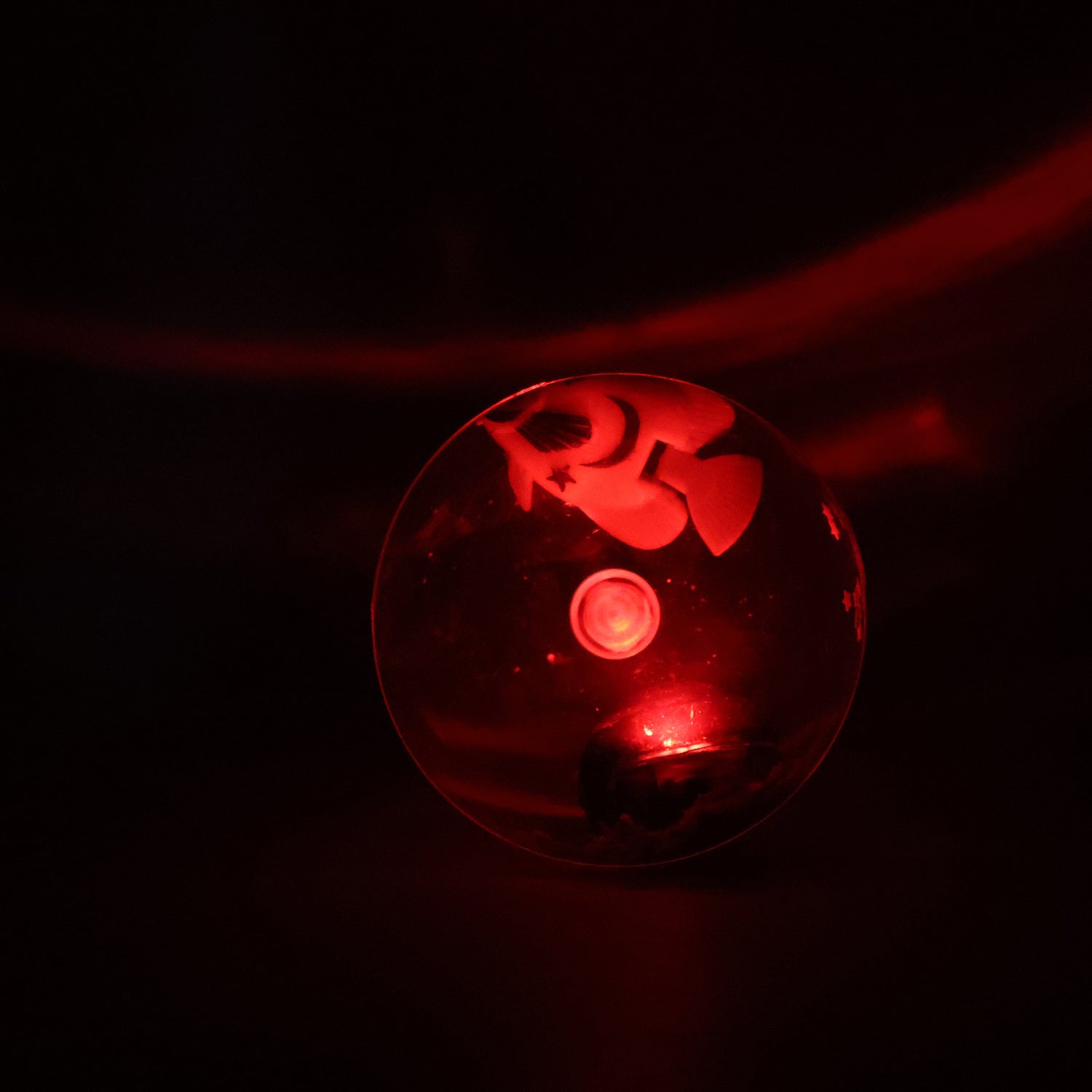 Light-Up Bouncy Fish Ball – Impact-Activated LED Flashing Sensory Toy (1 Pc)