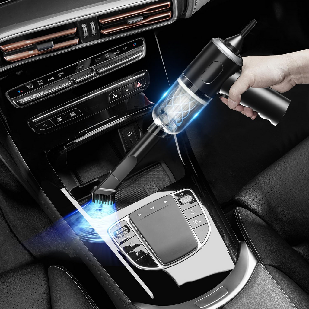 3 in 1 Mini Car Vacuum – Wireless, Rechargeable, Blower & Dust Cleaner for Car & Home