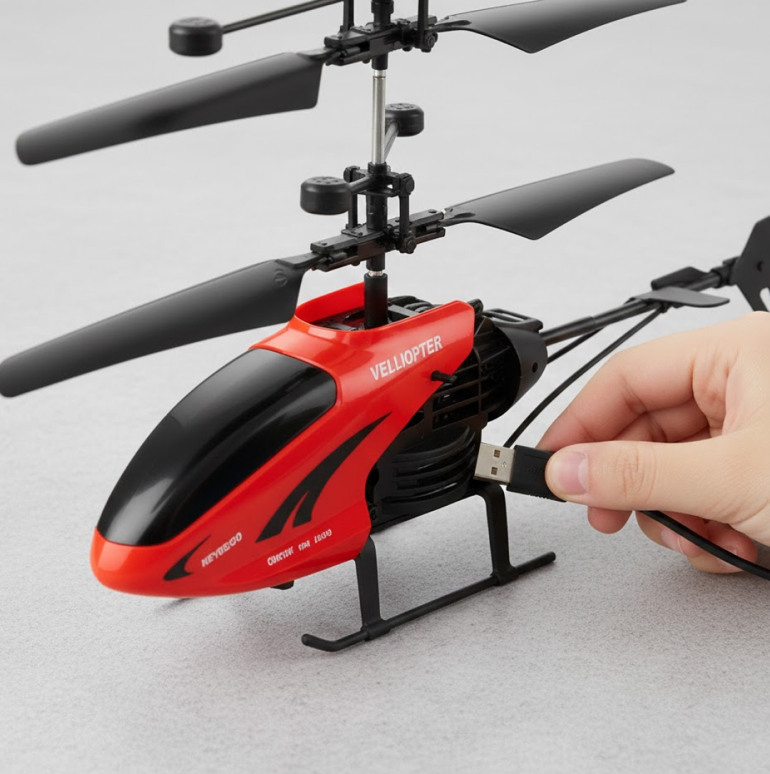Remote Control Helicopter USB Chargeable Cable for Boy and Girl Children (Pack of 1)