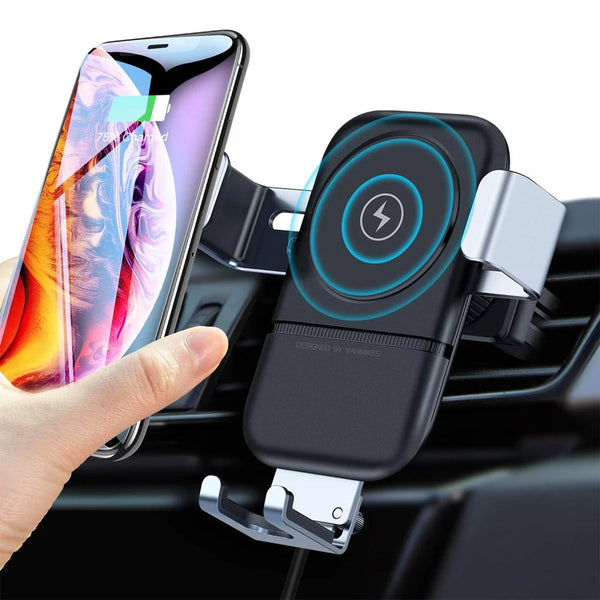 Car Phone Holder Wireless Car Charger 10W Qi Fast Charging Car Charger