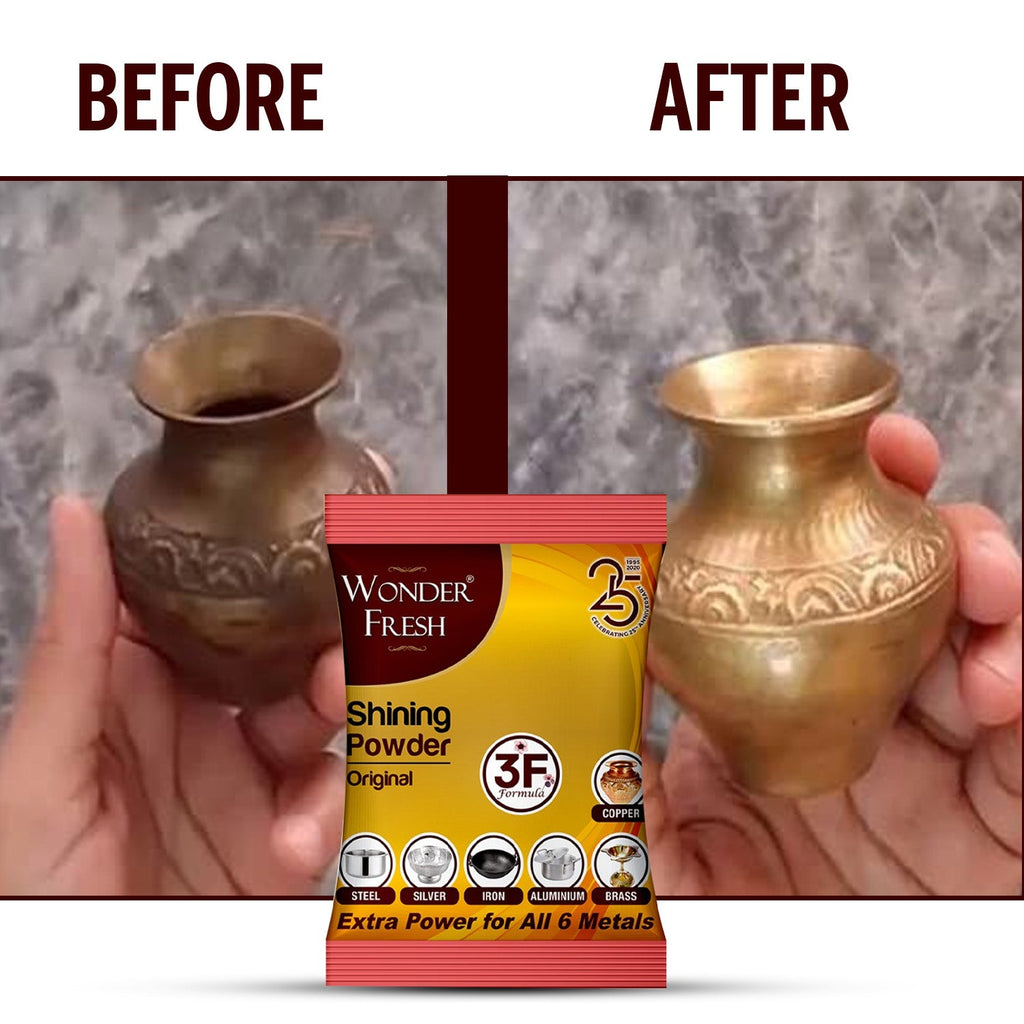 Shining Powder Cleans Polishes Copper Brass Silver Aluminum Iron Steel Removes 200 GM